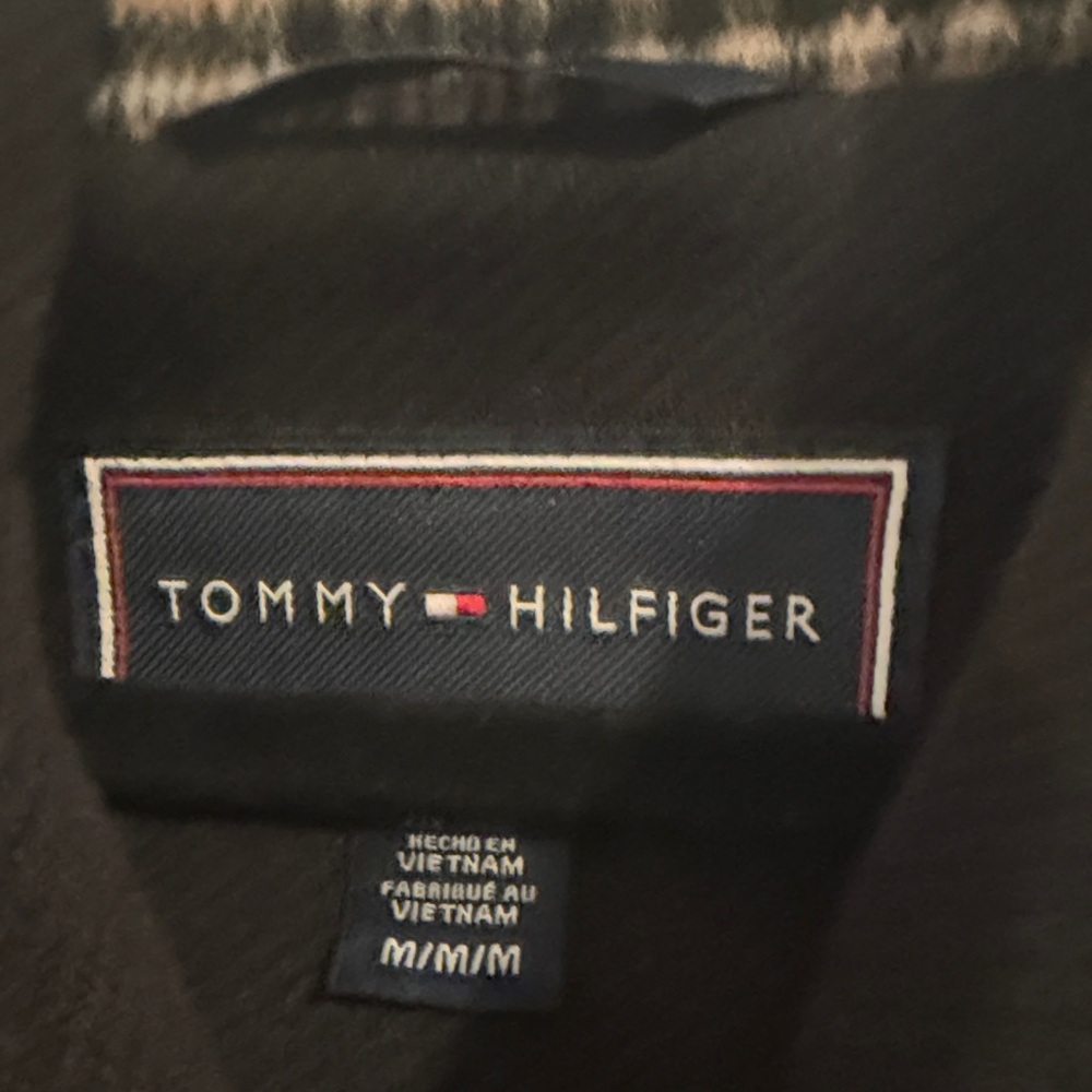 Tommy Hilfiger Black Pea Coat with Toggle Closure - Picture 2 of 5